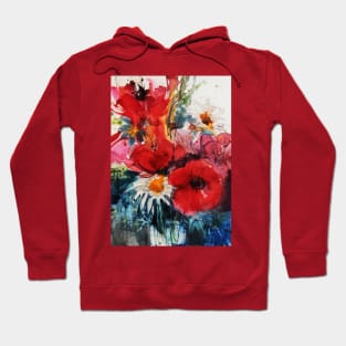 Loose Floral Watercolor #02 Hoodie